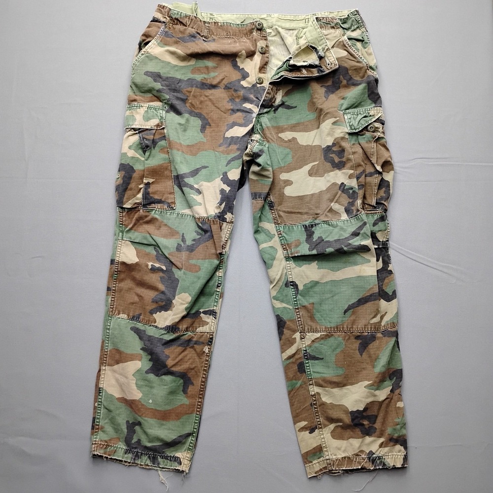 Propper International Woodland Camo Cargo Pants Mens XL 38x30 Ripstop